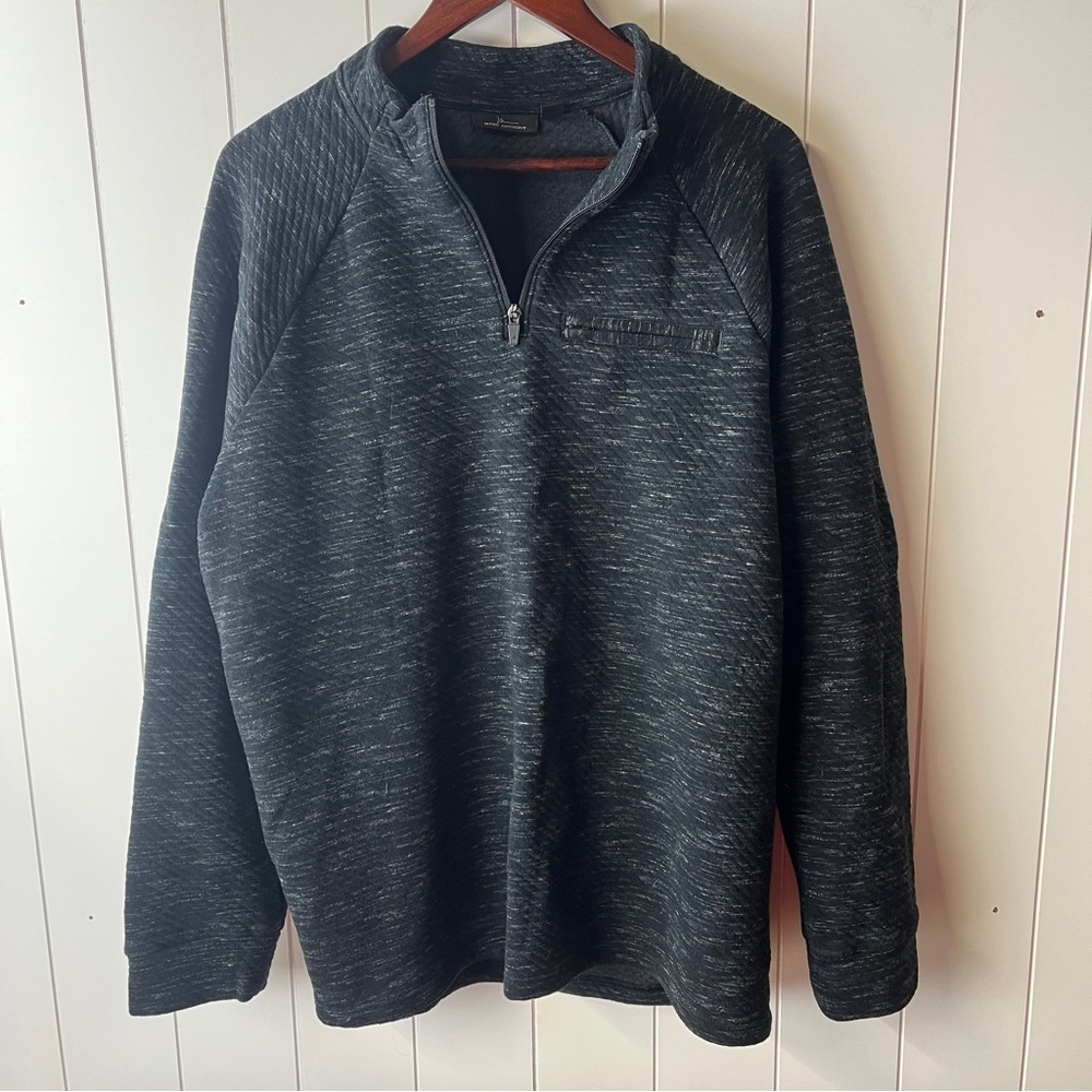 Marc Anthony Charcoal Zip-Up Sweater